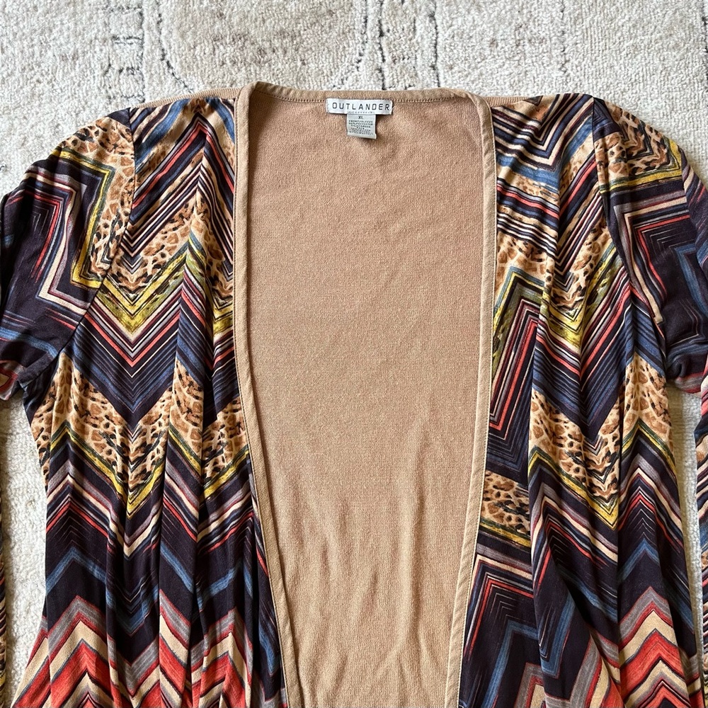 Outlander size XL women’s cardigan duster boho - Picture 2 of 8
